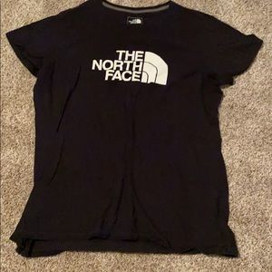 black north face tee.